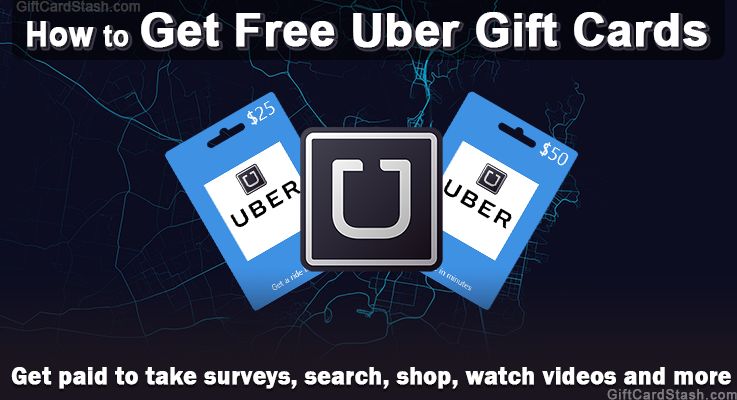 how to get free uber gift cards online