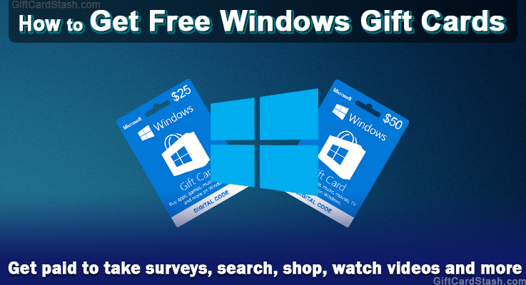 how to get free windows gift cards